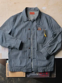 Imogene + Willie the utility coat in hickory stripe