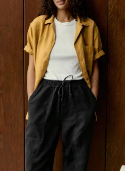 Women Imogene + Willie the ventura chore pant in faded black
