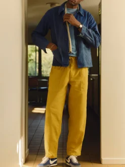 Imogene + Willie the ventura chore pant in chartreuse