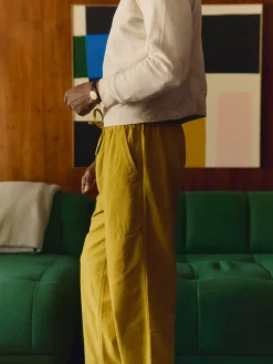 Imogene + Willie the ventura chore pant in chartreuse