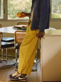 Imogene + Willie the ventura chore pant in chartreuse