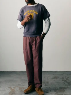 Imogene + Willie the ventura chore pant in dark mauve