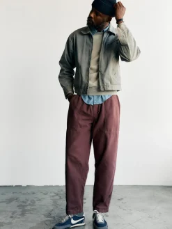 Imogene + Willie the ventura chore pant in dark mauve