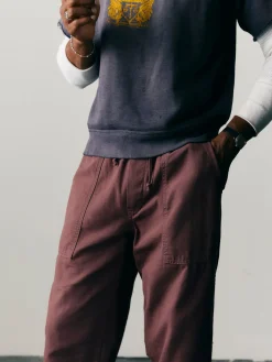 Imogene + Willie the ventura chore pant in dark mauve