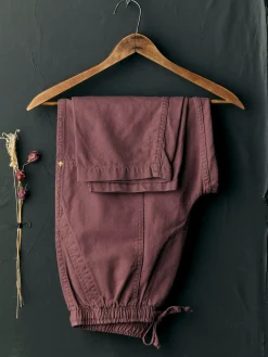 Women Imogene + Willie the ventura chore pant in dark mauve