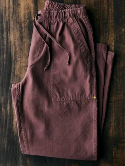 Women Imogene + Willie the ventura chore pant in dark mauve