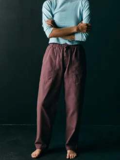 Women Imogene + Willie the ventura chore pant in dark mauve