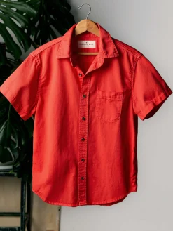 Imogene + Willie the whisper twill shirt in poppy
