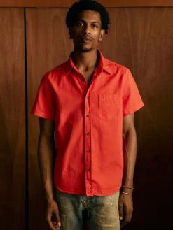 Imogene + Willie the whisper twill shirt in poppy
