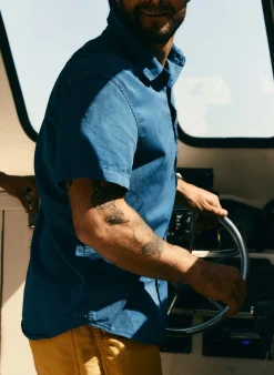 Imogene + Willie the whisper twill shirt in blue