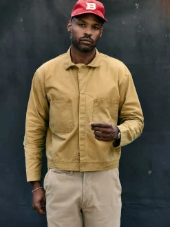 Imogene + Willie tracker jacket in washed khaki