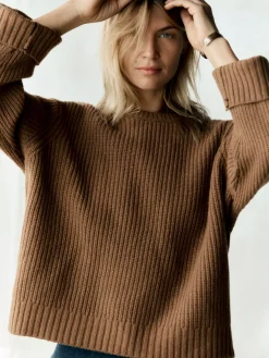 Women Imogene + Willie varese wool sweater in brown