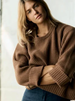 Women Imogene + Willie varese wool sweater in brown