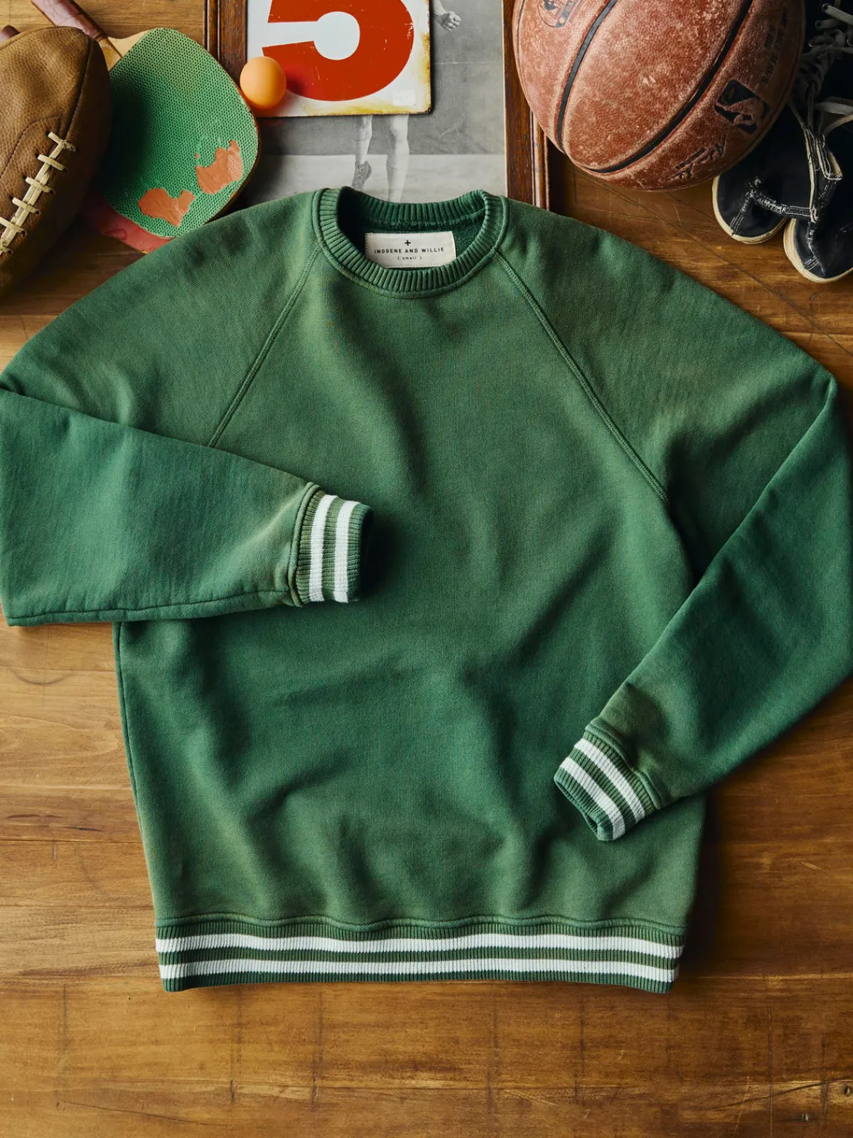 Imogene + Willie varsity ribbed crew