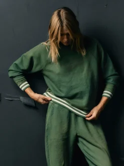 Women Imogene + Willie varsity ribbed crew