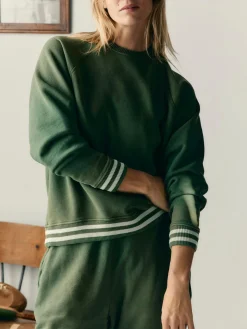 Women Imogene + Willie varsity ribbed crew