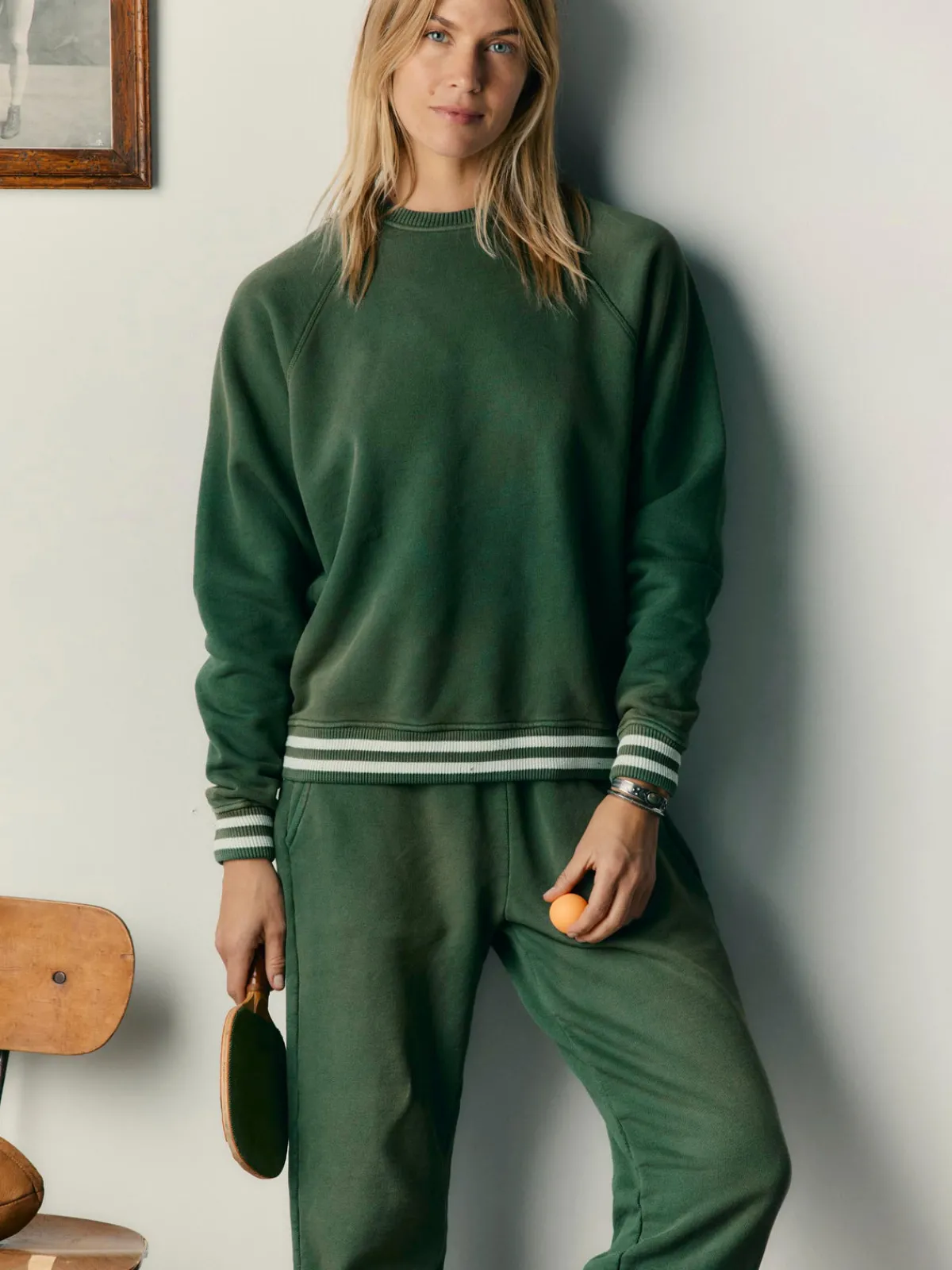 Women Imogene + Willie varsity ribbed sweatpant