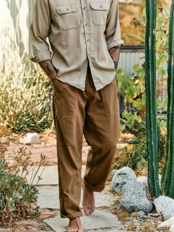 Imogene + Willie ventura chore pant in field tan