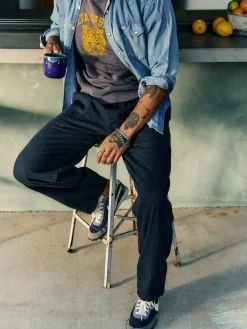 Imogene + Willie ventura chore pant in navy