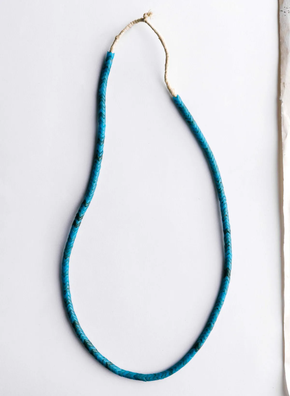 Women Imogene + Willie vintage african snake bead necklace in turquoise