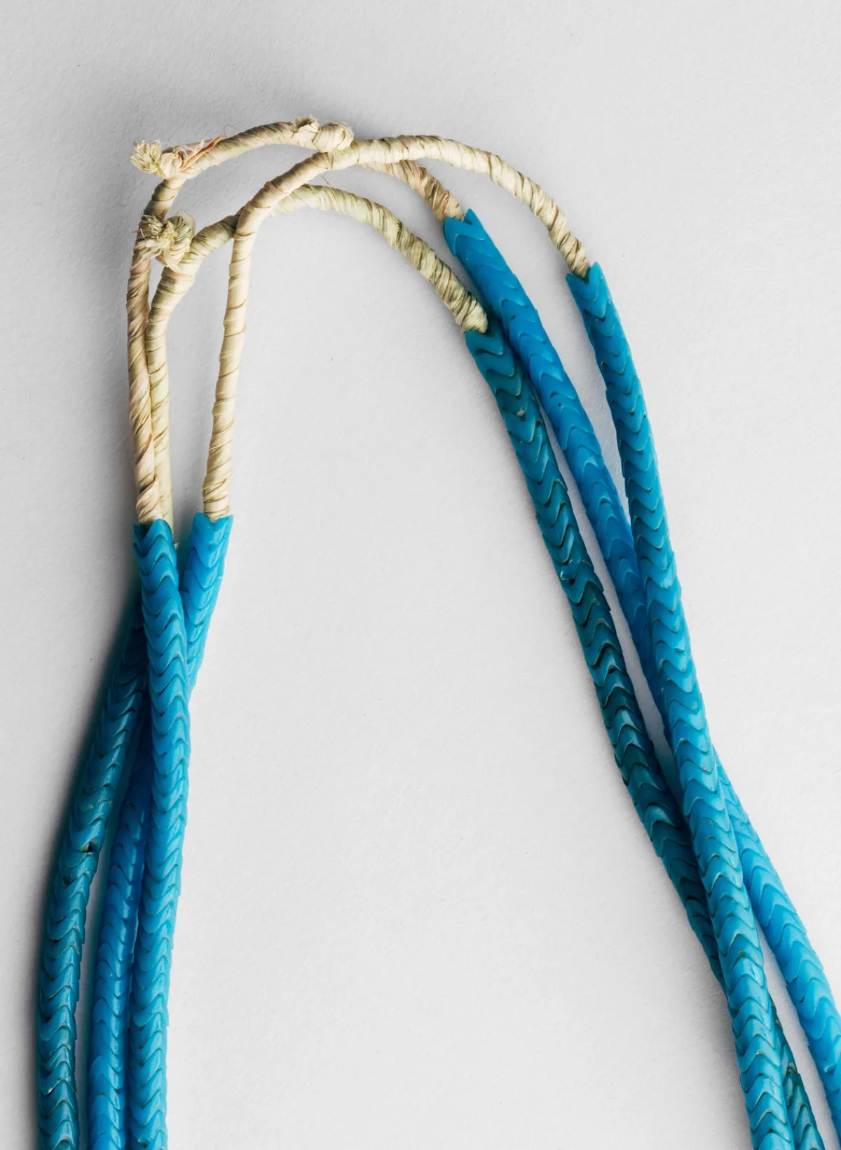 Women Imogene + Willie vintage african snake bead necklace in turquoise