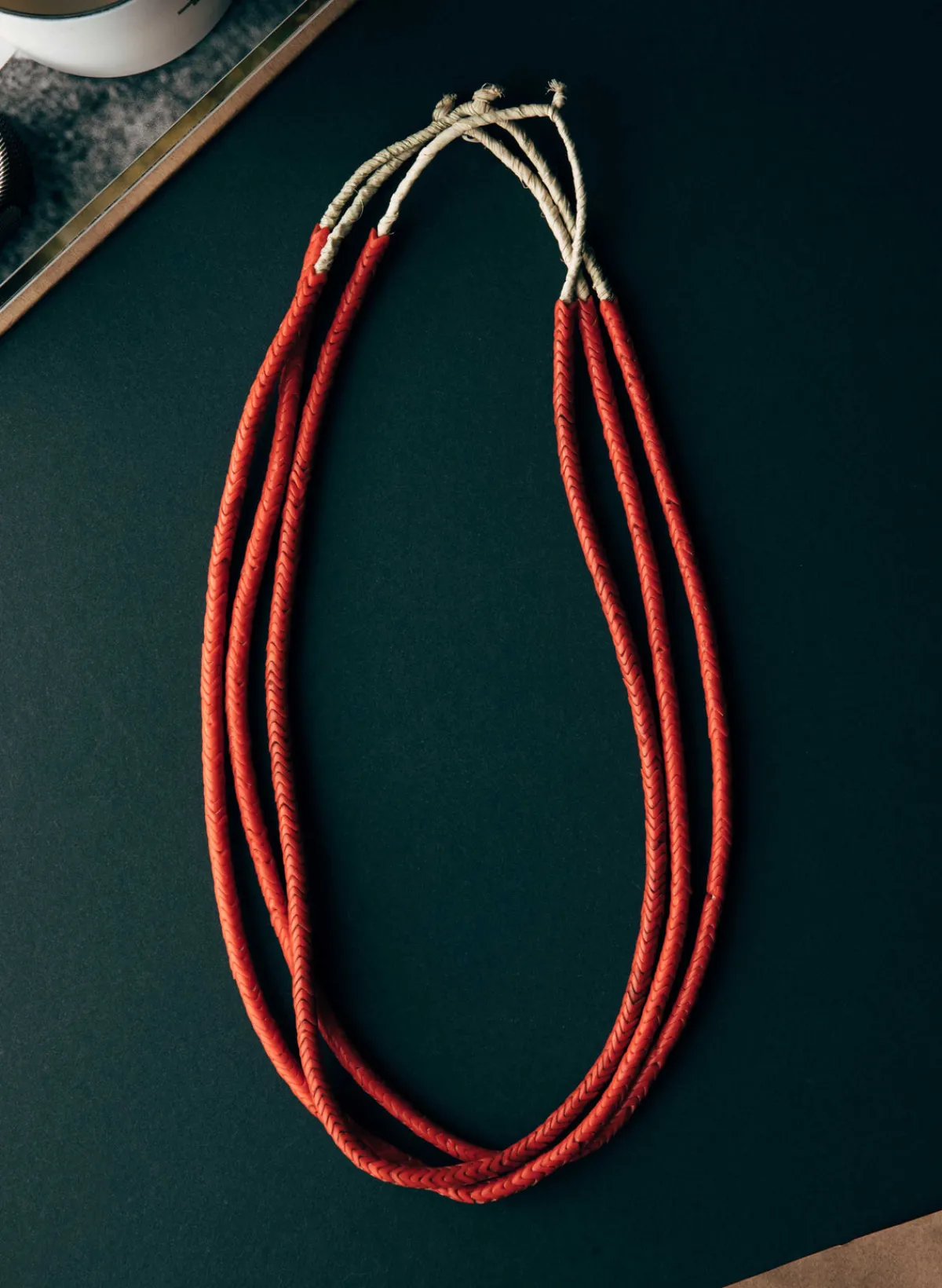 Women Imogene + Willie vintage african snake bead necklace