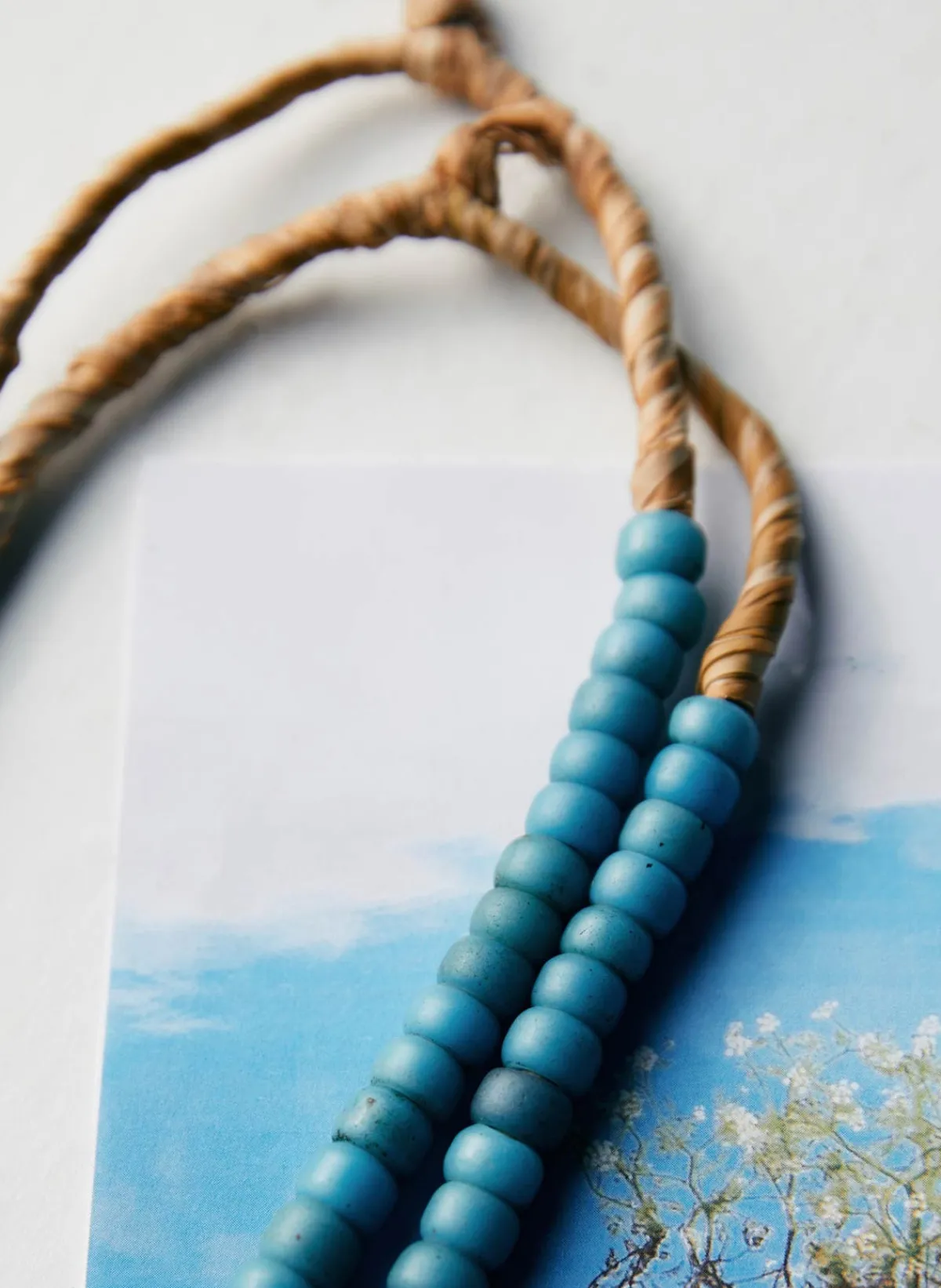 Women Imogene + Willie vintage aqua paderes necklace