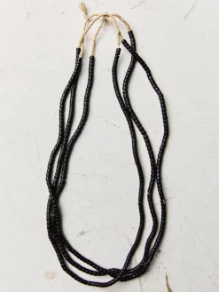 Women Imogene + Willie vintage black trade bead necklace