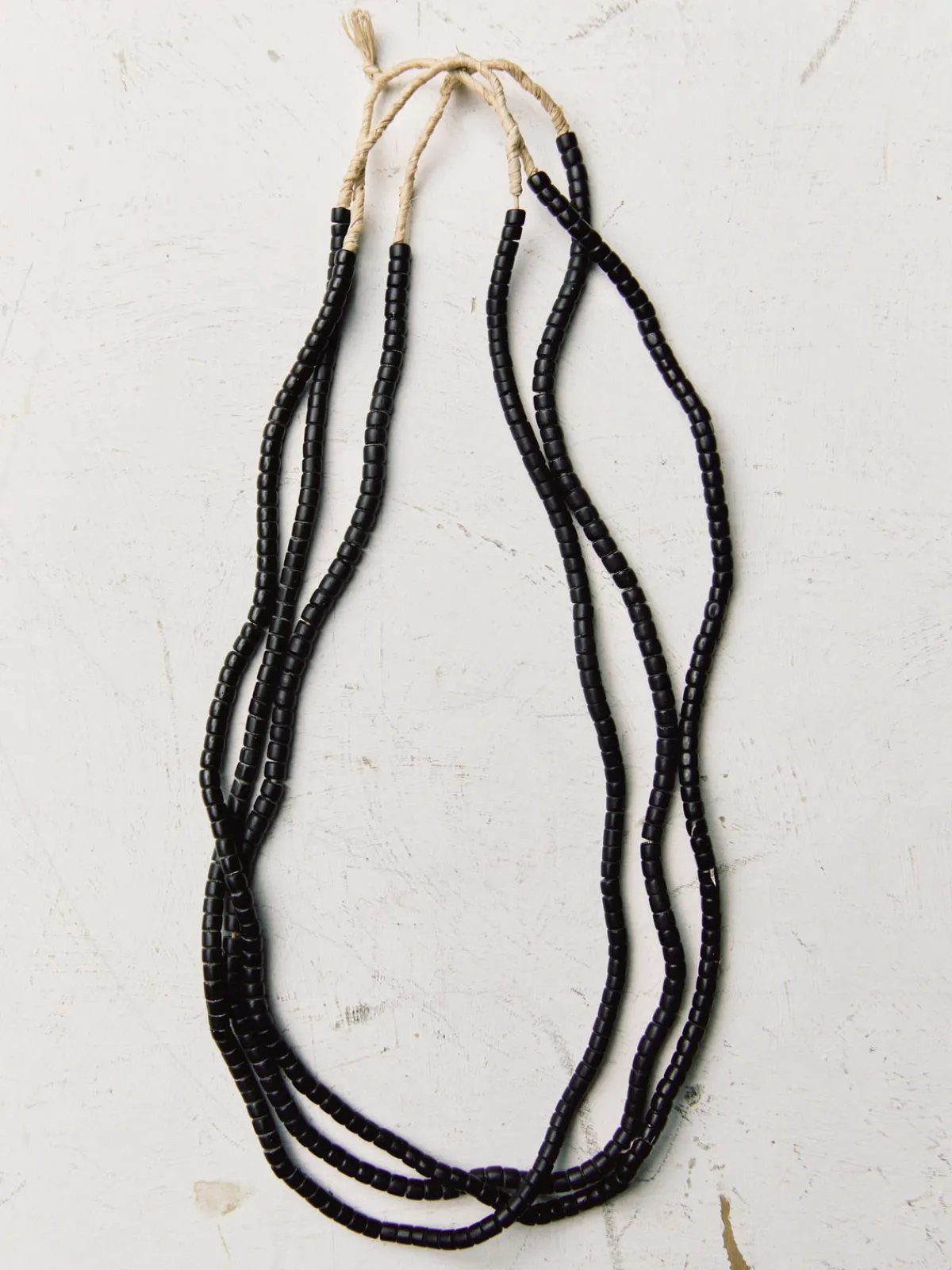 Women Imogene + Willie vintage black trade bead necklace