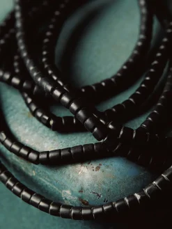 Women Imogene + Willie vintage black trade bead necklace