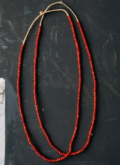 Women Imogene + Willie vintage red trade bead necklace