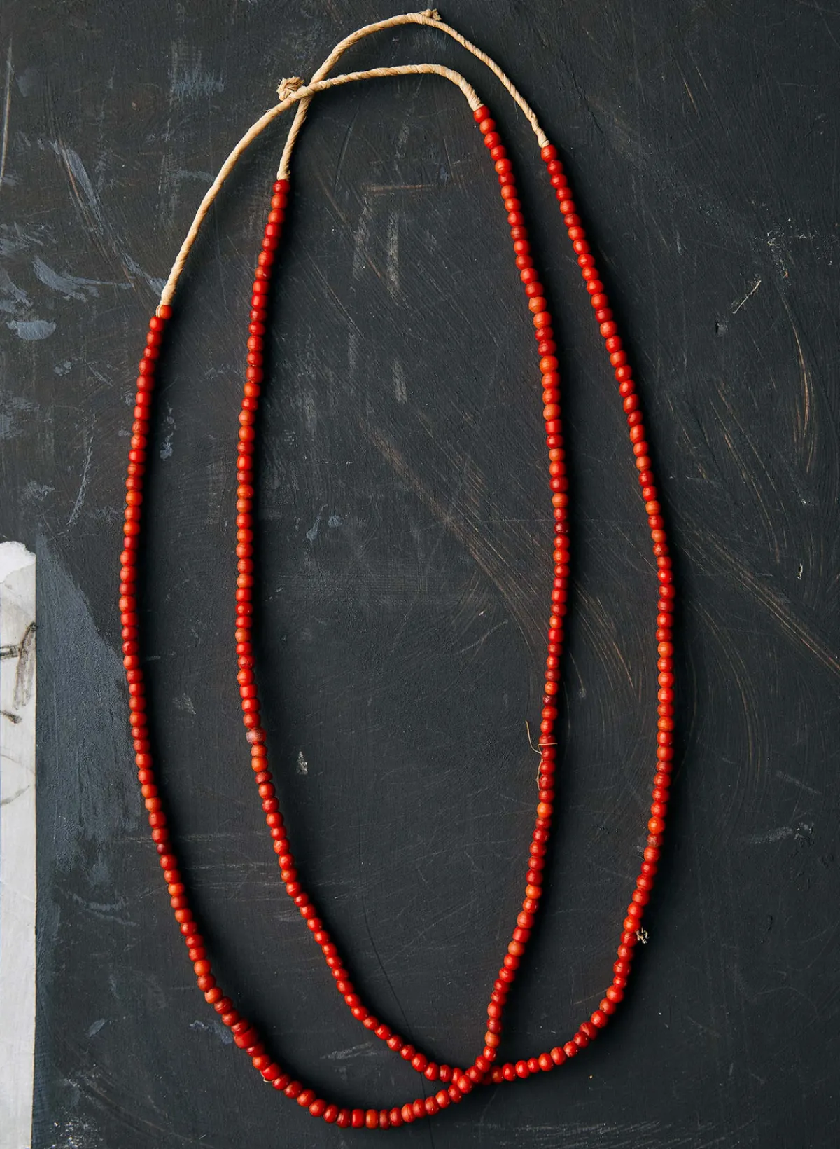 Women Imogene + Willie vintage red trade bead necklace