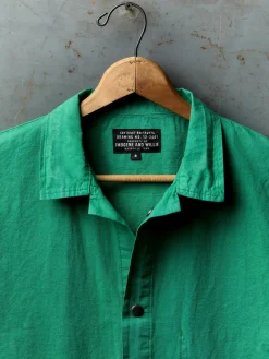 Imogene + Willie welder's jacket in seagreen ripstop