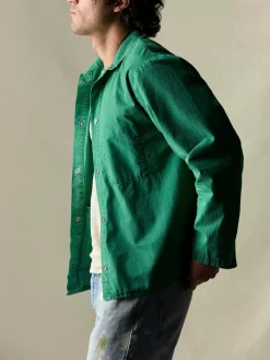 Imogene + Willie welder's jacket in seagreen ripstop