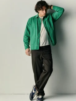 Imogene + Willie welder's jacket in seagreen ripstop