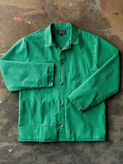 Imogene + Willie welder's jacket in seagreen ripstop