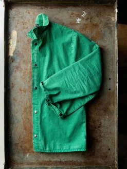 Imogene + Willie welder's jacket in seagreen ripstop