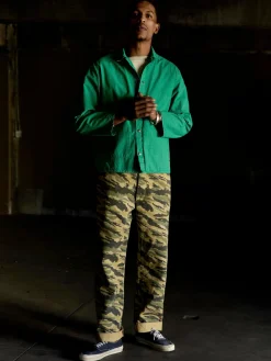 Imogene + Willie wilkison trouser in brushstroke camo