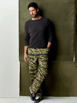 Imogene + Willie wilkison trouser in brushstroke camo