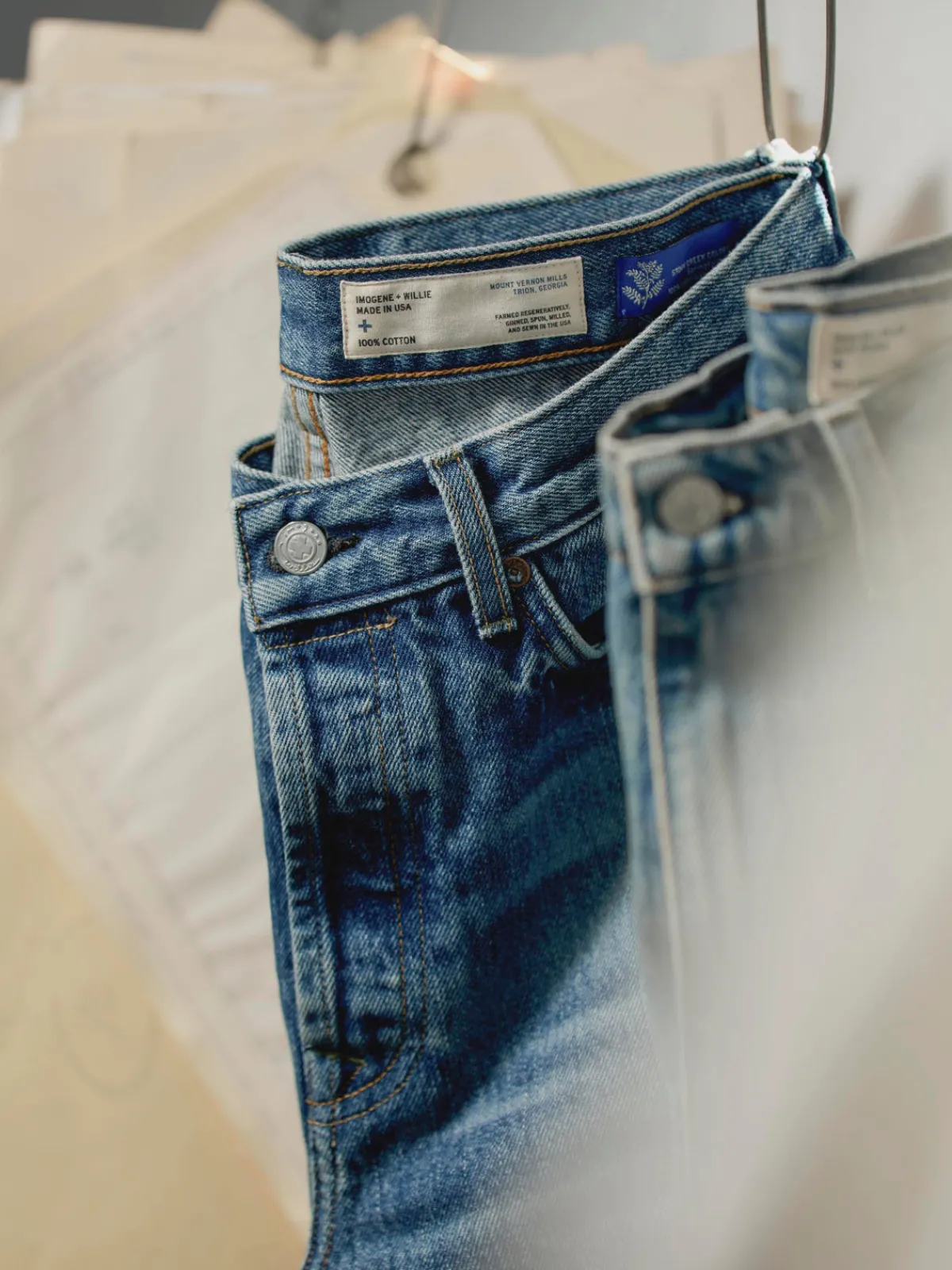 Imogene + Willie willie washed natural indigo
